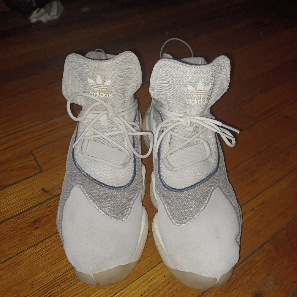 Adidas byw white grey sz 14